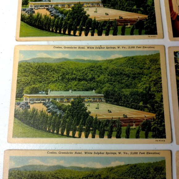 Vintage The Greenbrier Hotel Postcard Lot of 9 Resort West Virginia Unposted USA - Picture 4 of 16